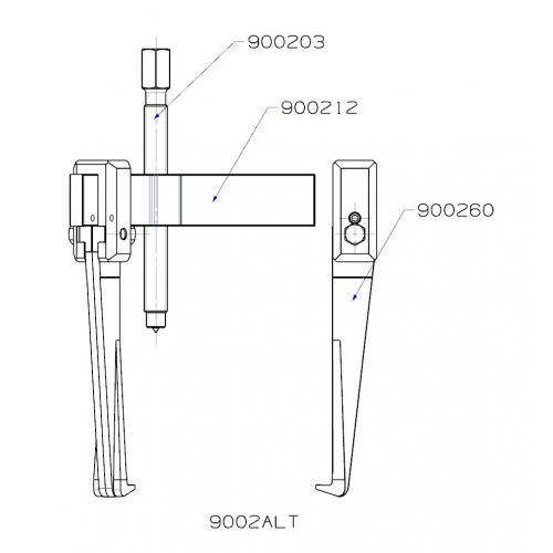 EXTRACTOR FORZA SERIE 9000T DE 3 PATAS